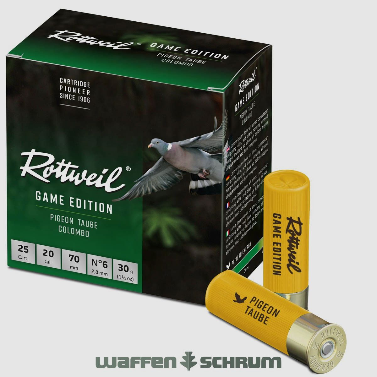 Rottweil 20/70 Game Edition Taube 2,8mm - 30g