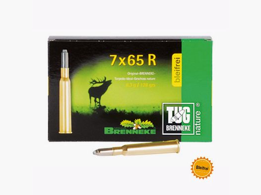 Brenneke 7x65 R 128GR TUG nature+ 20 cartucce