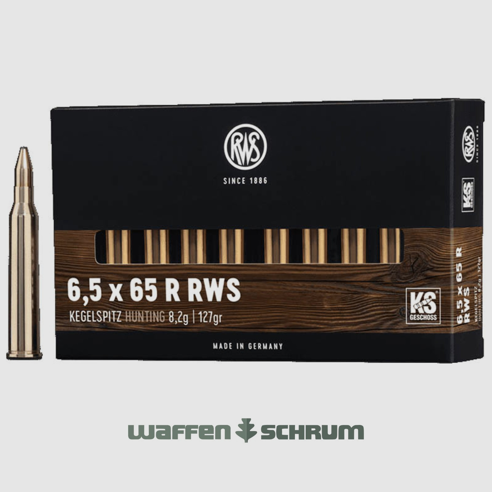 RWS Kegelspitz 8,2g - 127gr 6,5x65R RWS