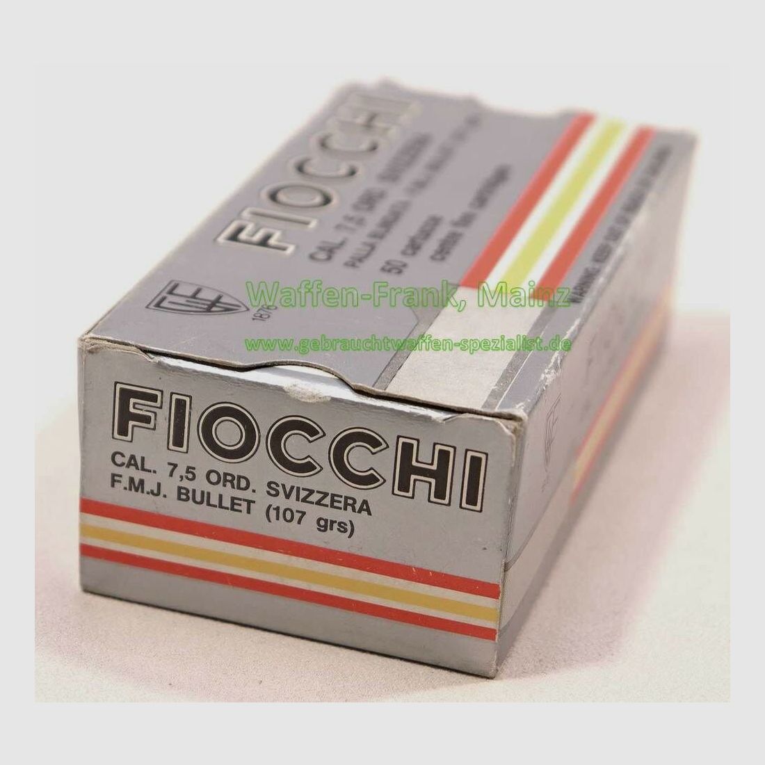 Fiocchi - Cartouches de revolver italiennes 7,5 mm ORD. SUISSE