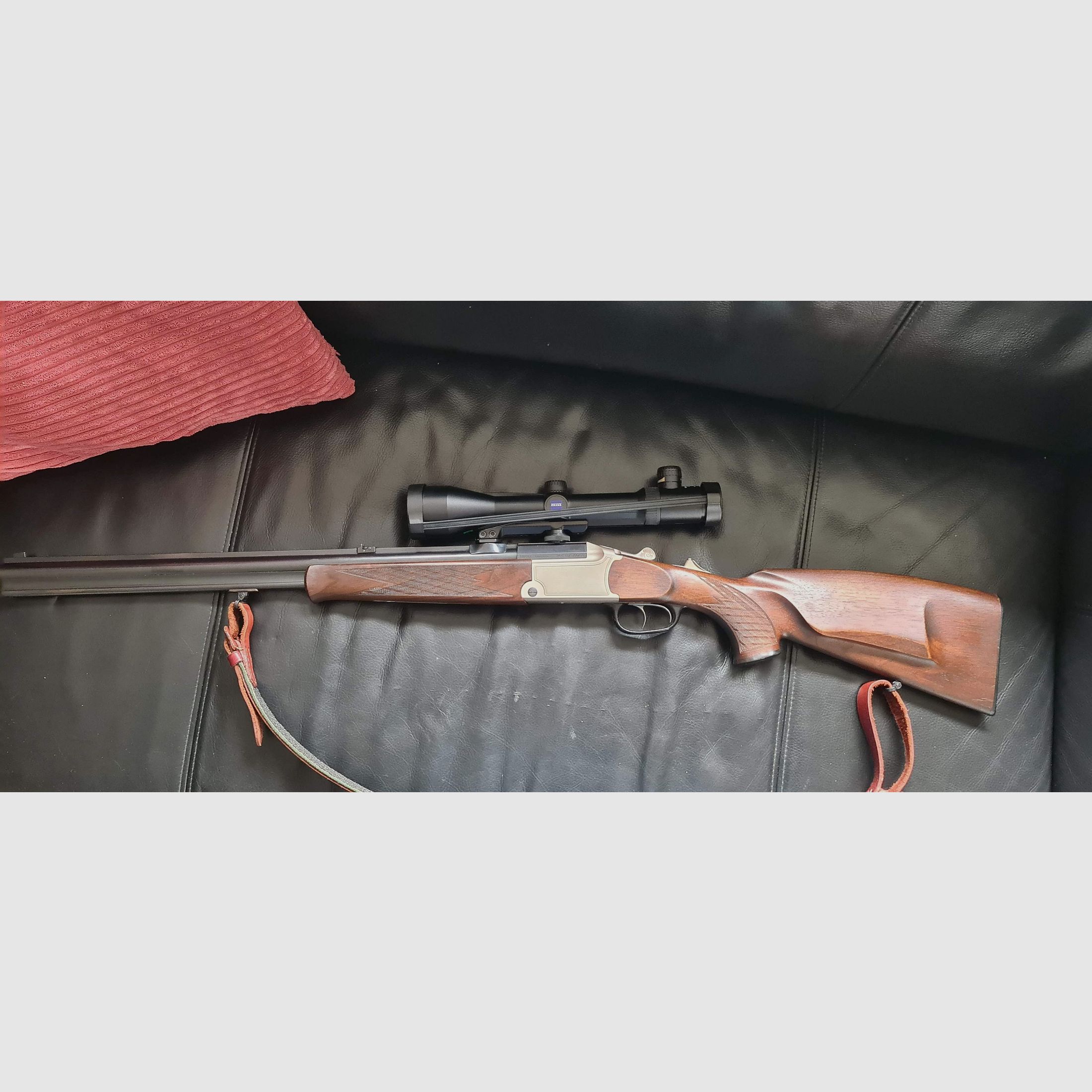 Blaser Bockbüchsflinte BBF 700/88 Kal. .30 R Blaser/12/70 mit Blaser Brückenschwenkmontage (VERKAUFSPREIS OHNE ZIELFERNROHR); ZF Zeiss Varipoint VM 2,5-10x50 T* Verkauf aber möglich