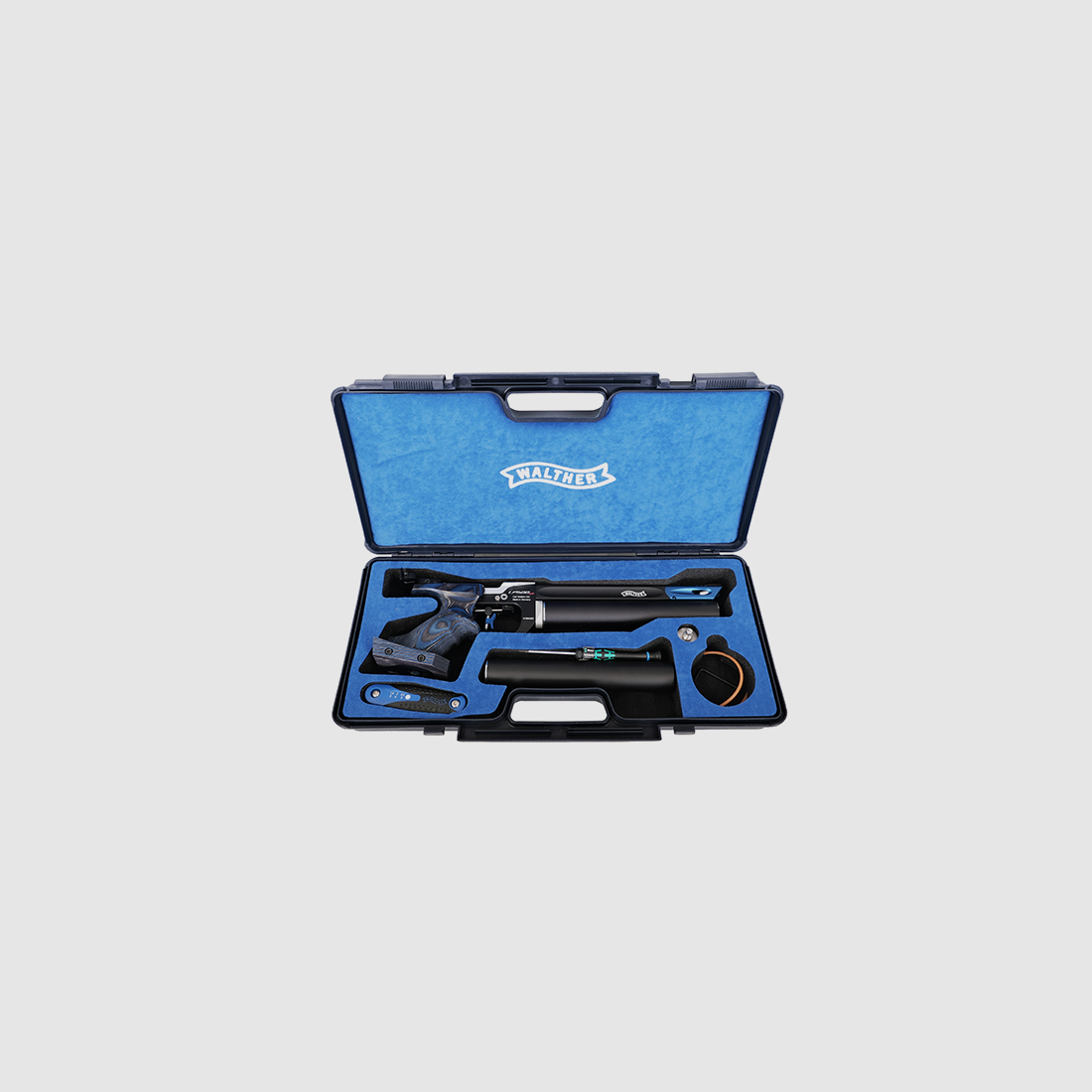 Carl-Walther LP500 EXPERT XP Blue Angel impugnatura taglia S destra pistola ad aria compressa da match, immagine 6 di 6