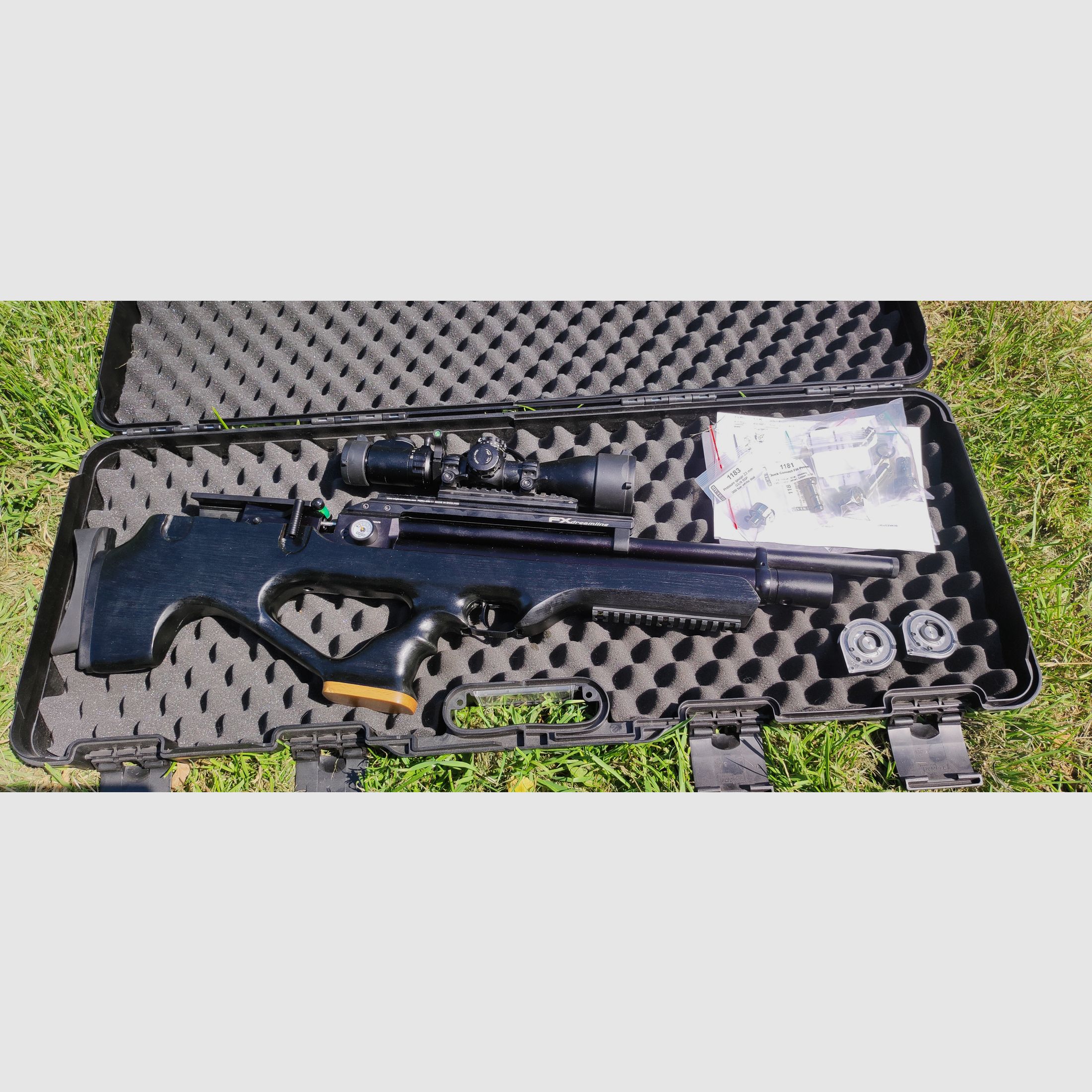 FX Dreamline Bullpup con calcio in legno realizzazione su misura 4,5mm