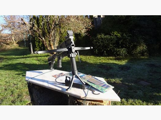 Armbrust Steambow AR6 arrows war arrows red dot sight tripod