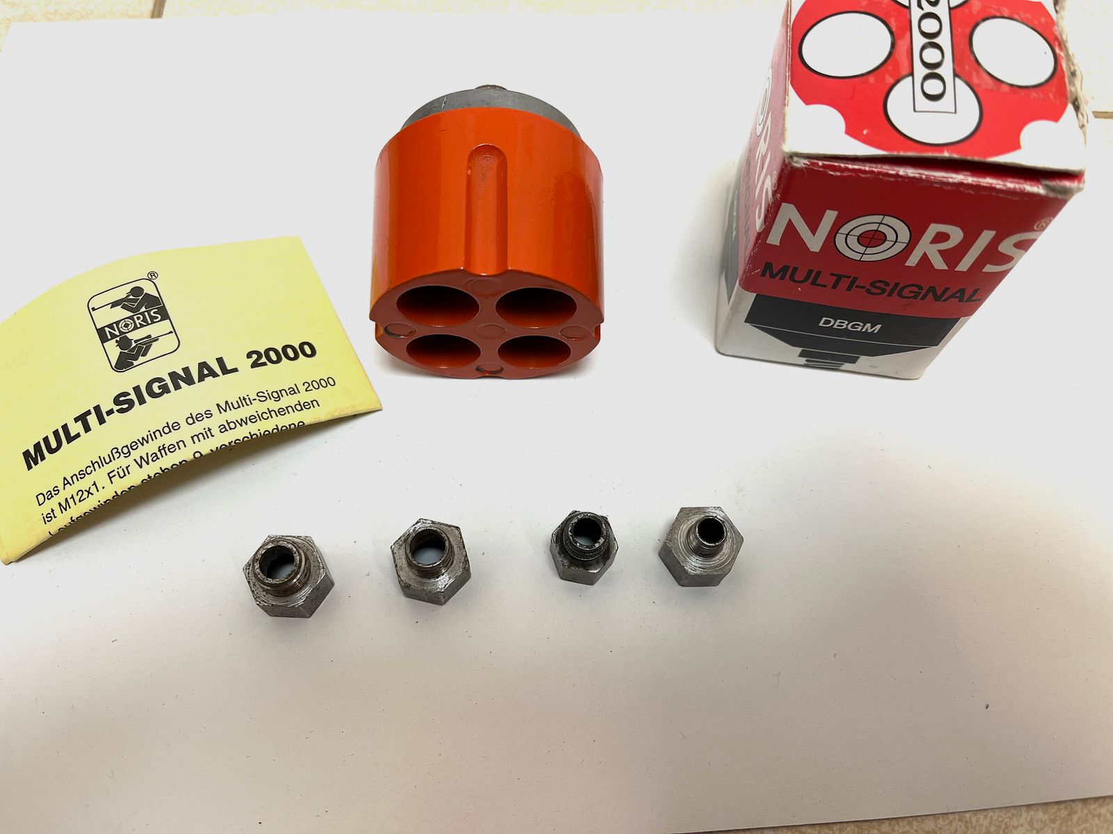 Signalwaffen••• Noris Multi - Signal 2000 - Multishooter + Zubehör für Schreckschusswaffen •••