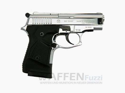 Zoraki 914-P arme à blanc 9mm, finition chromée