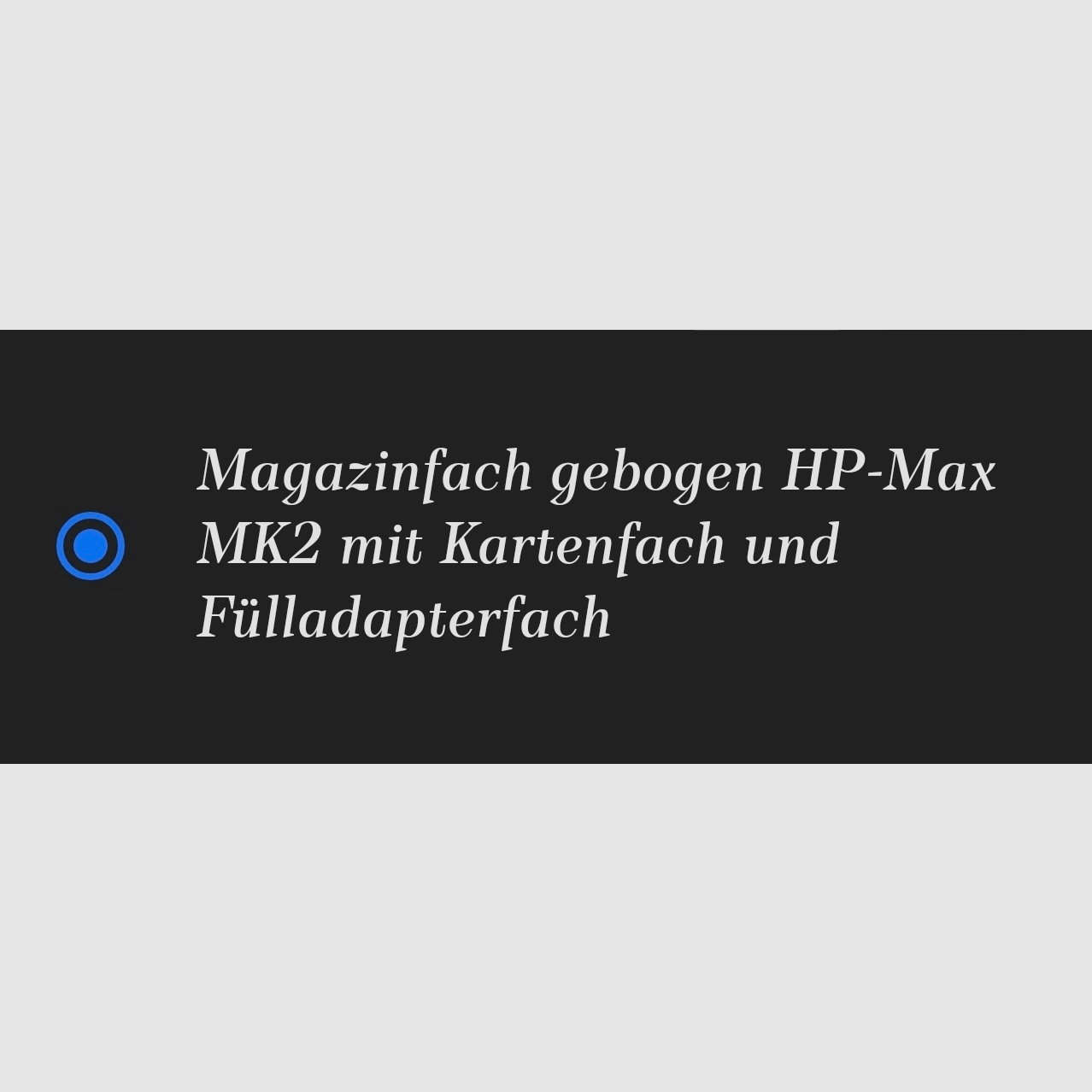 HP MAX MK II mit Zubehörteile 