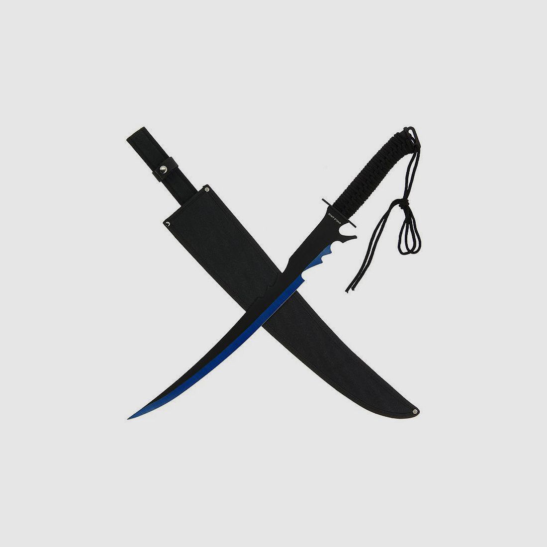 Fantasyschwert mit blau eloxierter Klinge