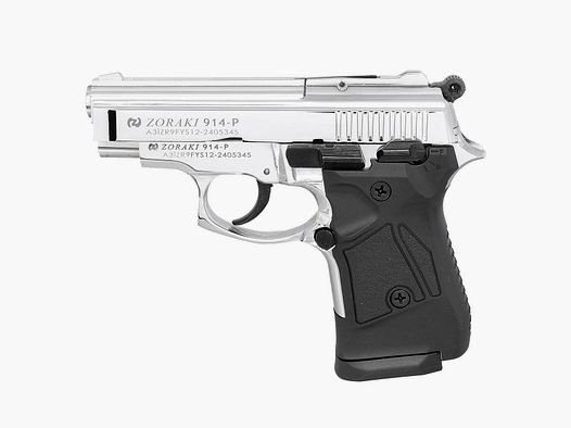 ZORAKI 914 Chrome 9 mm P.A.K. – pistolet alarmowy – wysyłka na terenie UE
