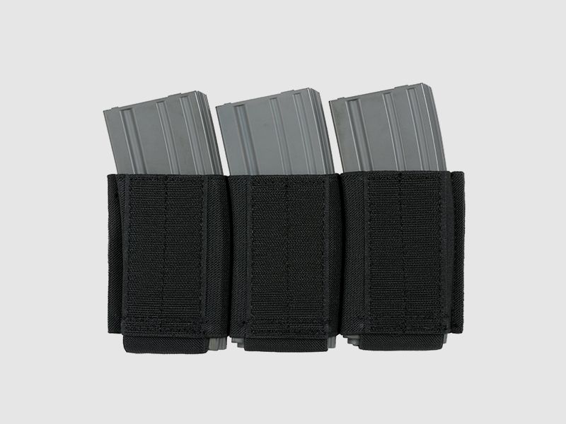Plate Carrier Triple AR-15/M4 Magazine Insert - Black [8FIELDS]