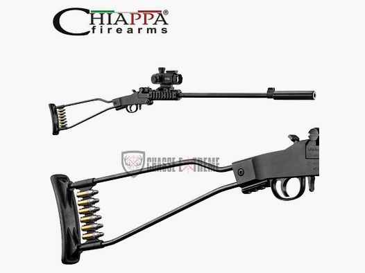 Pack Repetitiegeweer CHIAPPA Monocoup Little Badger Kal. 22 Lr + VECTOROPTIC 1X25 + SIL