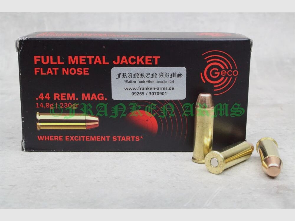 GECO .44 Mag. VM-FK 230gr. 14,9g 50 Stück Staffelpreise