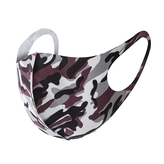 Mond-neusbedekking / Gemeenschapsmasker - Camouflage Paars-Grijs - voor Hem en Haar, afbeelding 1 van 4