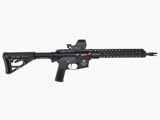 Schmeisser AR15-9 M4FL 9×19 mm Black 14.5″ – Met Falke LE QL GEN2 Red Dot