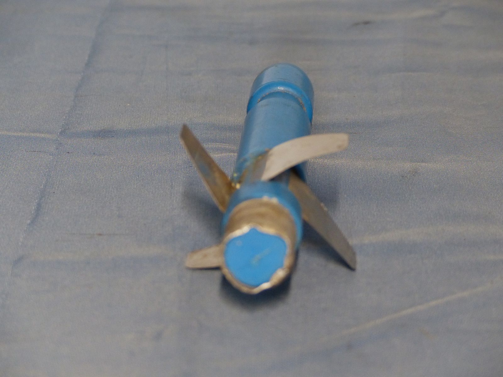 Bundeswehr BW 3 pièces de munitions d'exercice cartouches projectiles bleus G3 matériel de nettoyage années 60 70