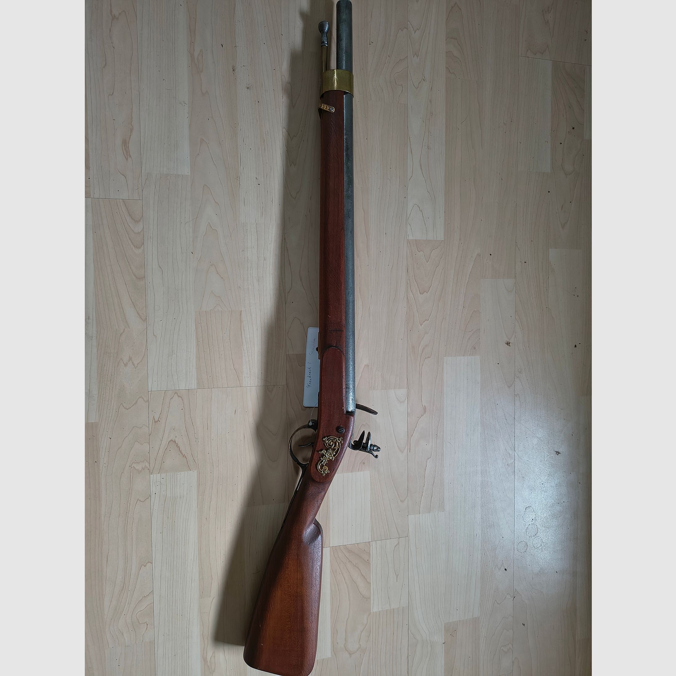 Carabine à silex à chargement par la bouche d'origine antique de cavalerie 1780-1820