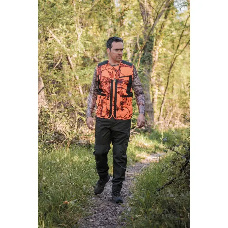 Weste für die Jagd Treeland Camo Orange, Bild 4 von 4