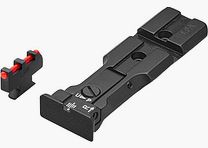 LPA WXT0407-F2 BLACK BAS verstellbares Revolvervisier mit Weaver-Basis für 629, 686, 586, 627, 66, 67, 696, 17, 19, 657, 610, 625, 29, 27 und neu für Kaliber .50 – Schwarzes Visierbild