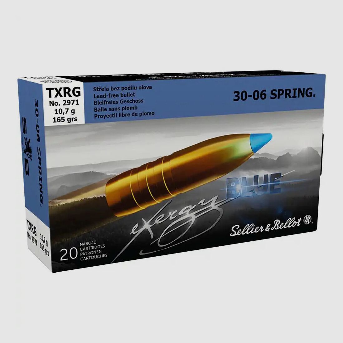 Sellier & Bellot TXRG blue 10,7g/165grs á20 .30-06Spring