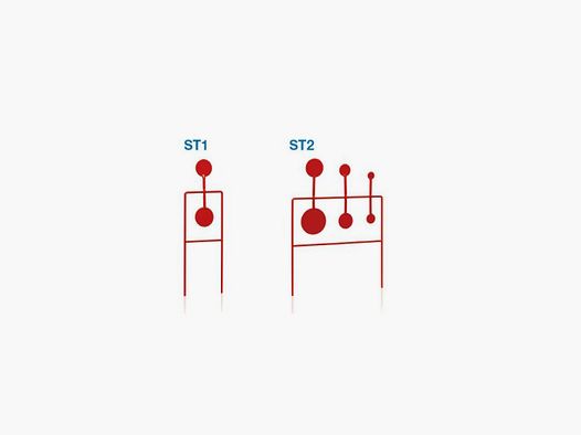 Cible pendulaire pour carabine à air ST1