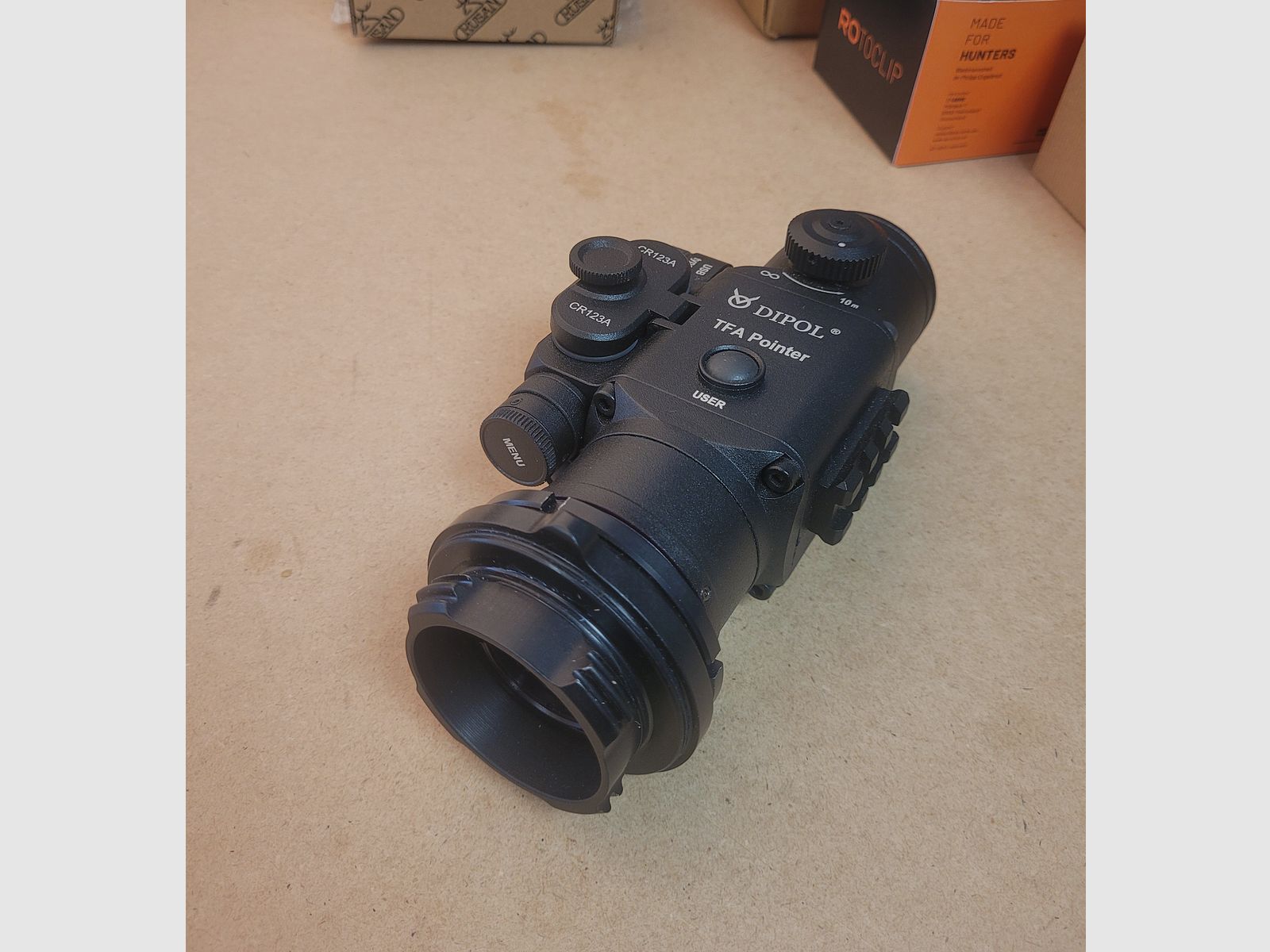 Dipol TFA Pointer warmtebeeldopzetapparaat – gebruikt, als nieuw inclusief EP-Arms adapter