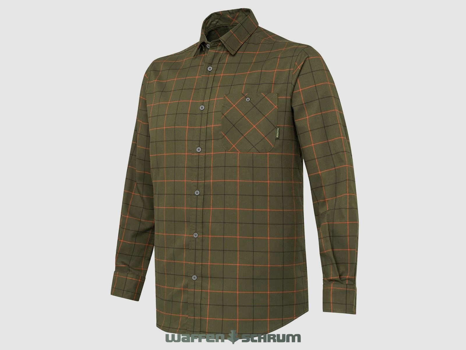 Beretta Hemd Jargo Stretch  Green Pumpkin Check