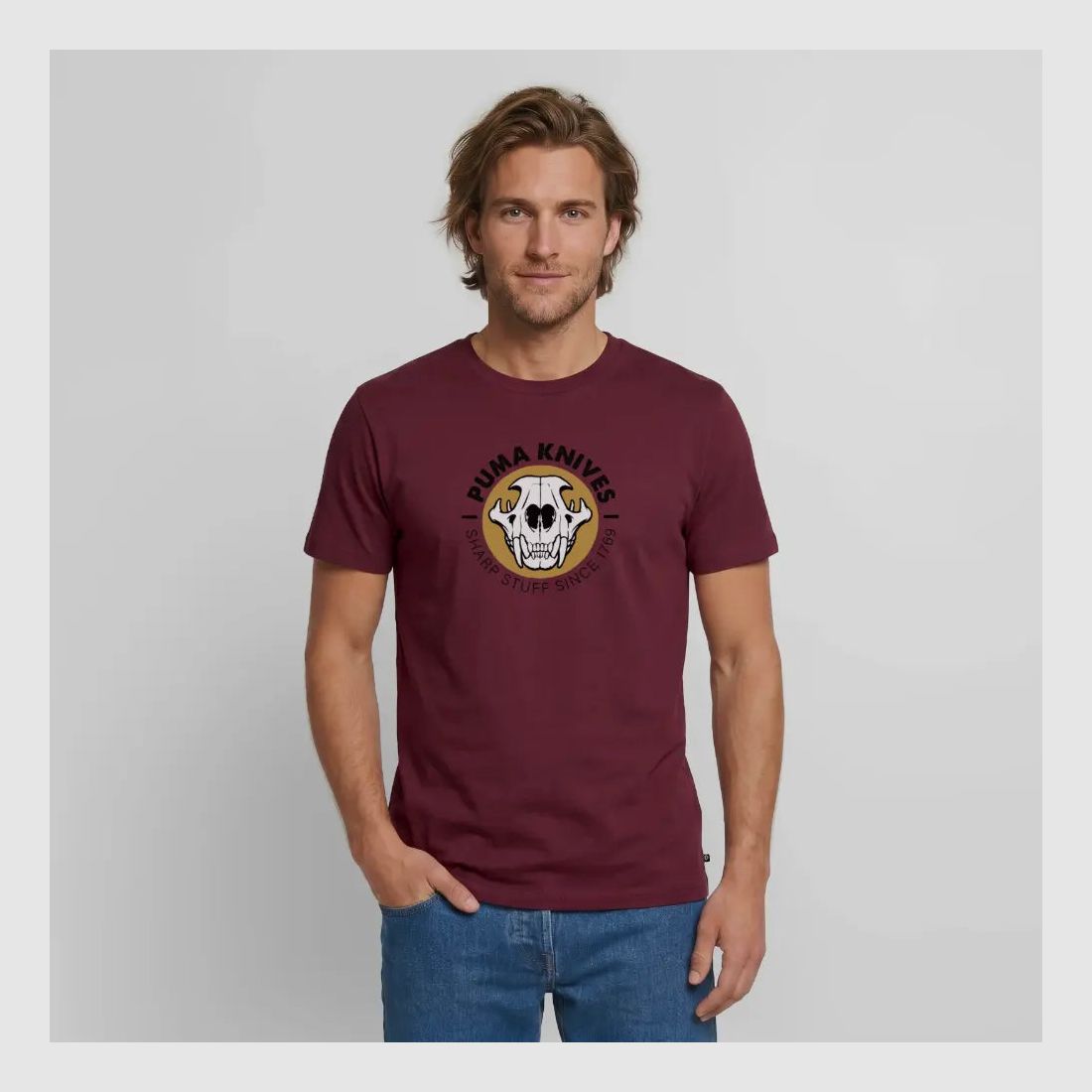 PUMA Men’s Premium T-Shirt "Skull Frontal Sharp Stuff"