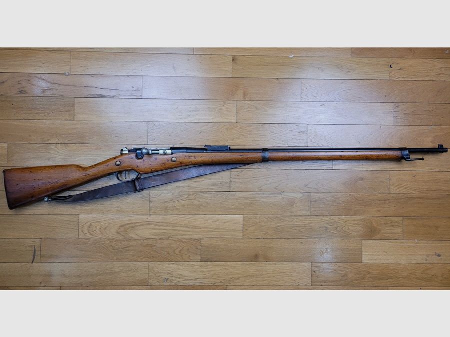 Gutes Gewehr Berthier – Modell 07/15 nicht modifiziert 1916 – 3-Schuss-Waffe – Kaliber 8×51 Lebel – Sehr guter Lauf – Gewehrriemen – 2 Clips -TBE, Bild 2 von 22