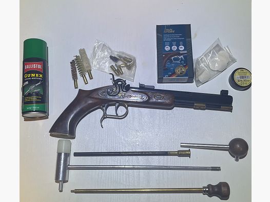Thompson Center Arms Patriot .45 Vorderlader Pistole mit Zubehör
