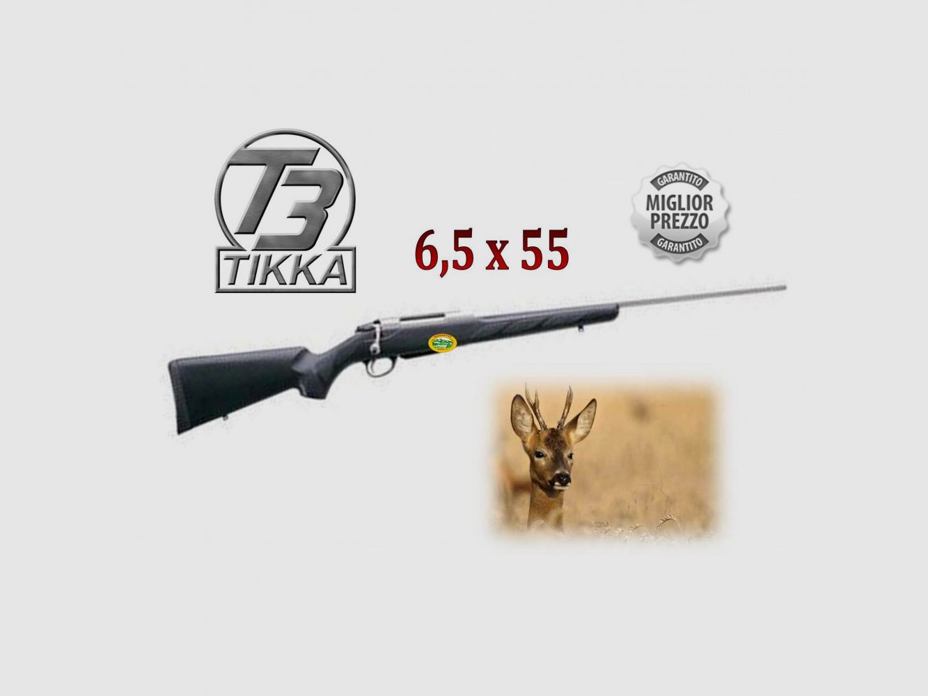 TIKKA T3 Lite Inox Kal.6,5 x 55