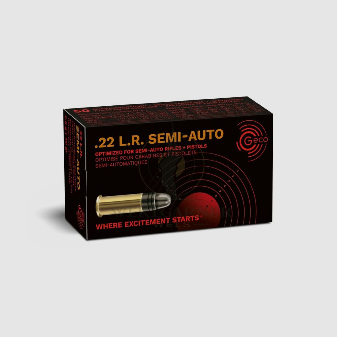 Geco Semi Auto .22LR 2,6g, 50 Stk./Pkg.