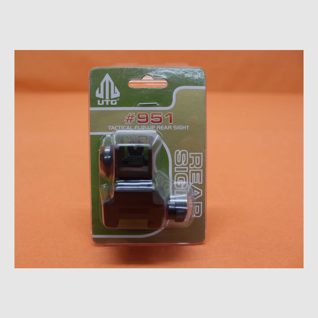 UTG - Leapers Flip-Up Rear Sight UTG Model 4/15 (MNT-951) Mirino a diottra pieghevole per profilo Picatinny