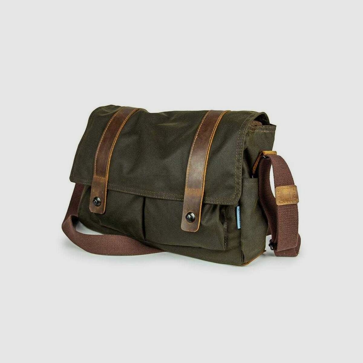 STEINKAUZ borsa in Waxcotton "Fischland", Wax-Olive, immagine 1 di 8
