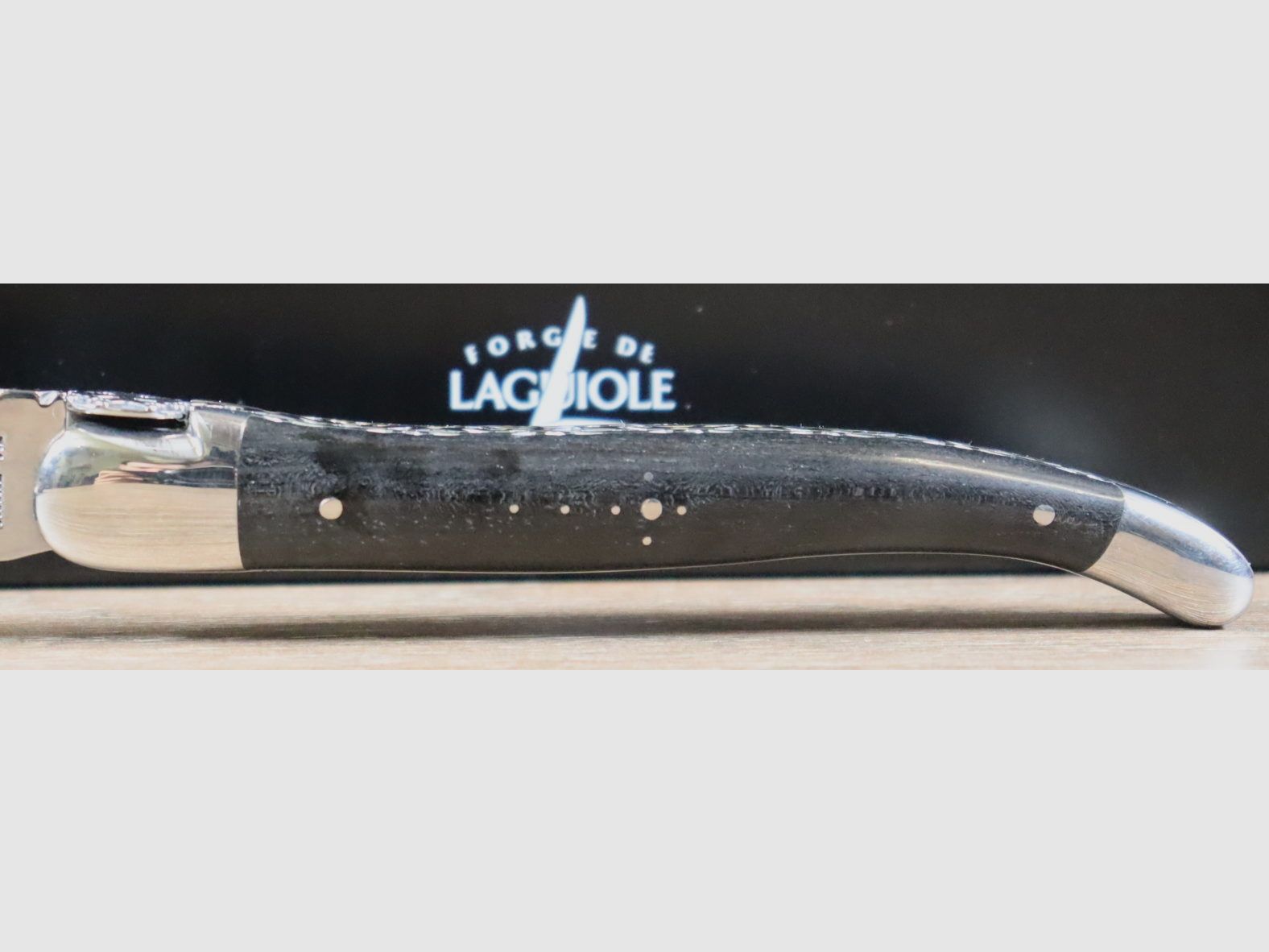 Messer „protestant“ mit dem Hugenottenkreuz, Exklusivität ANL. Ebenholz – doppelt flach – 12cm, Bild 3 von 8