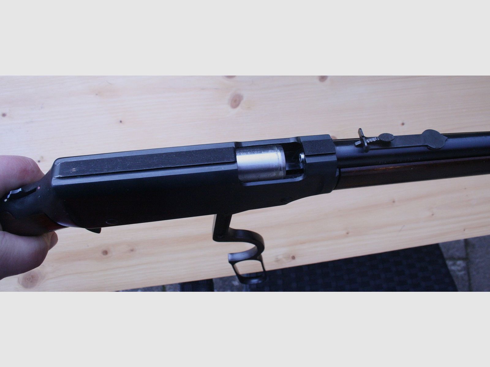 Carabine à air comprimé de collection Erma modèle ELG 10 au look Winchester