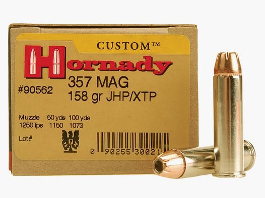 Hornady Custom .357 Mag. 158GR XTP 25 cartucce