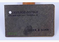 Sauer u. Sohn/Suhl Bedienungsanleitung, Original Modell 28, Kal. 6,35mm