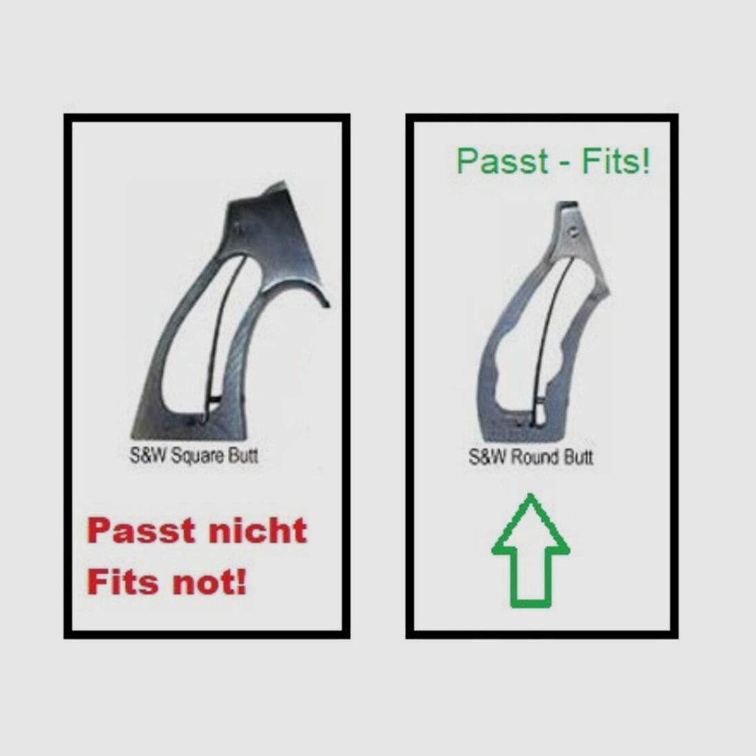 KLINSKY Lux Holzgriff glatt S&W N-RB