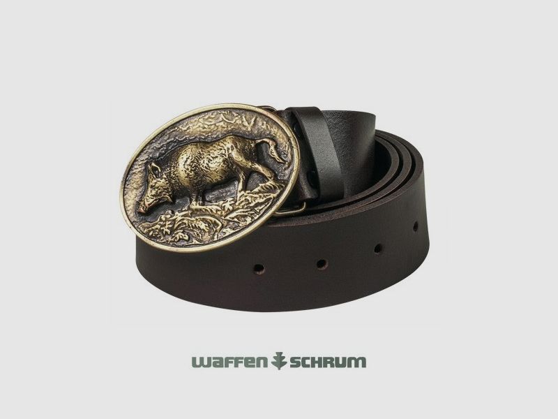 Fritzmann Leather Belt Boar Brown