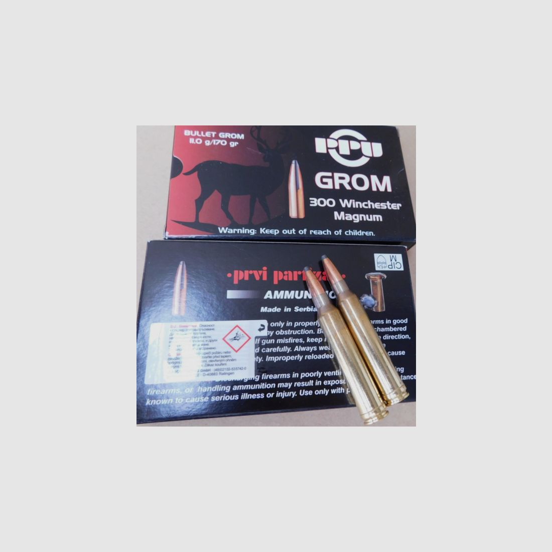 .300WinMag/170 grs. Grom PPU A-377# 20 stk.