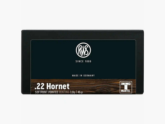 RWS .22 Hornet TMS 46grs / 3,0g