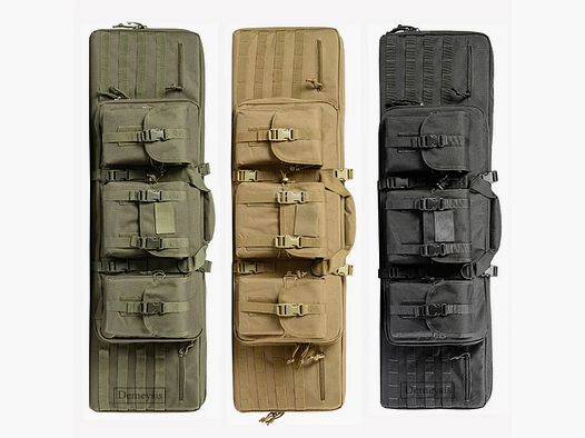 Sac à dos tactique MOLLE pour 2 fusils – 600D Oxford – Sac à dos et sac – 95 cm / 116 cm – Airsoft, chasse, tir sportif