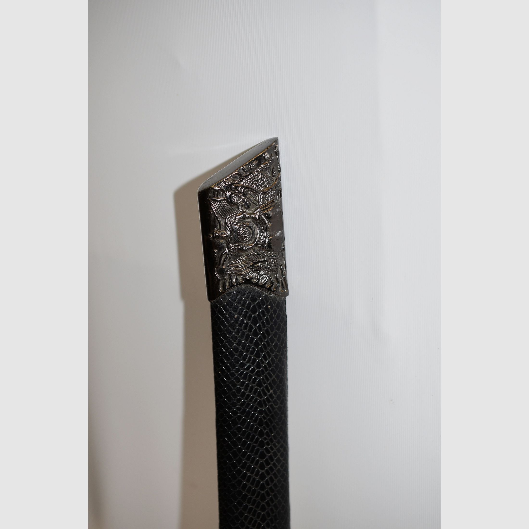 Katana, coltello Tanto in fodero, lunghezza totale 63 cm
