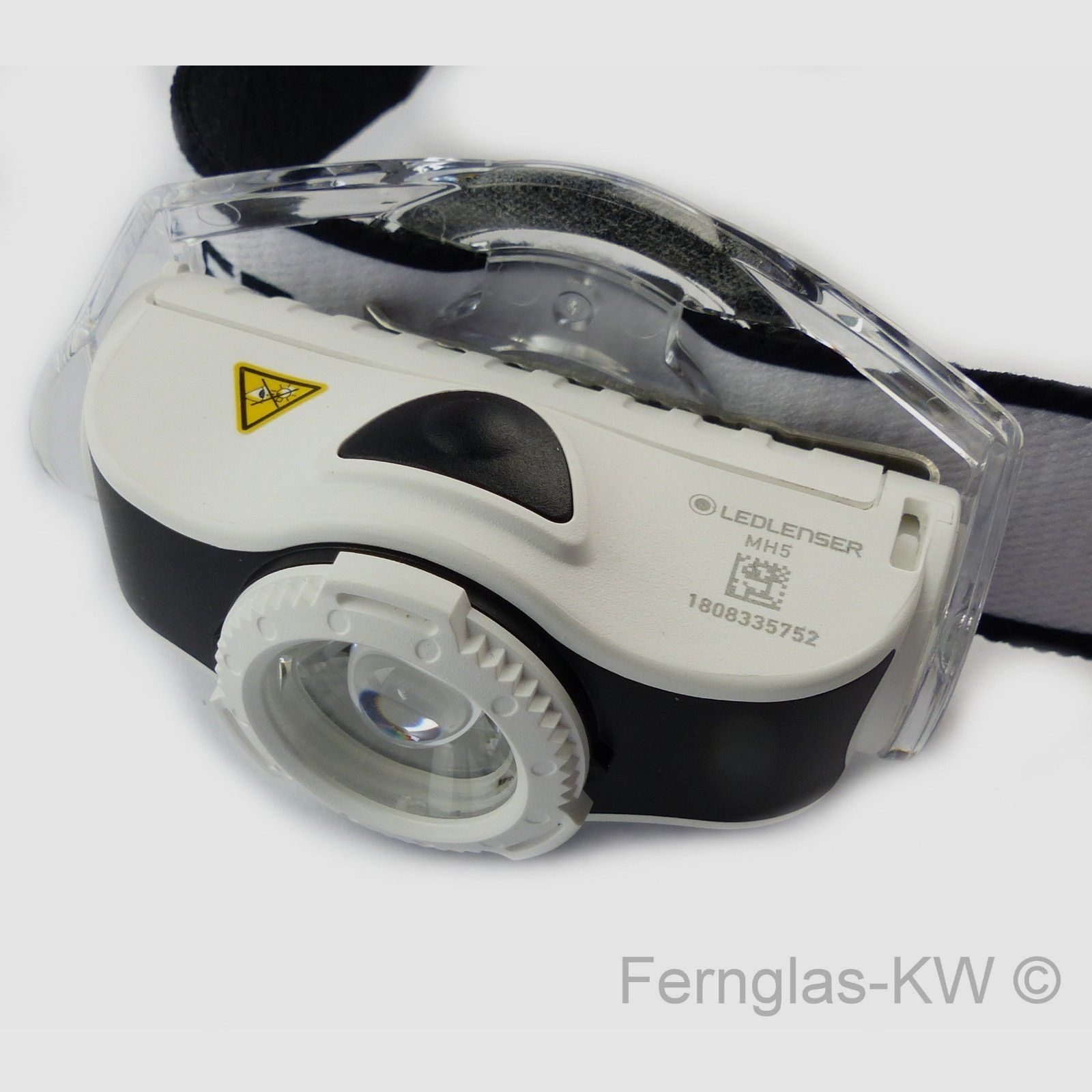 Ledlenser 500950 LED Kopflampe Stirnlampe MH5 Schwarz Weiß 400 Lumen mit Akku