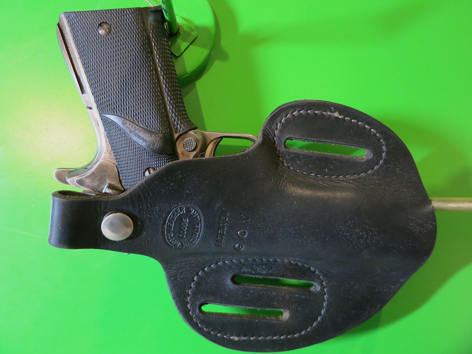 Funda para pistola de Roy's Leathergoods Inc. (Roy Baker), por ejemplo, 1911, funda de cadera para llevar oculta