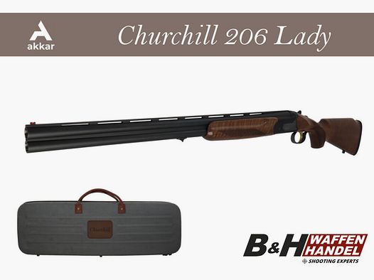 Akkar Silah Churchill 206E Lady Black II / Fucile da donna / Fucile a doppia canna / BDF / Tiro a pallini d'acciaio