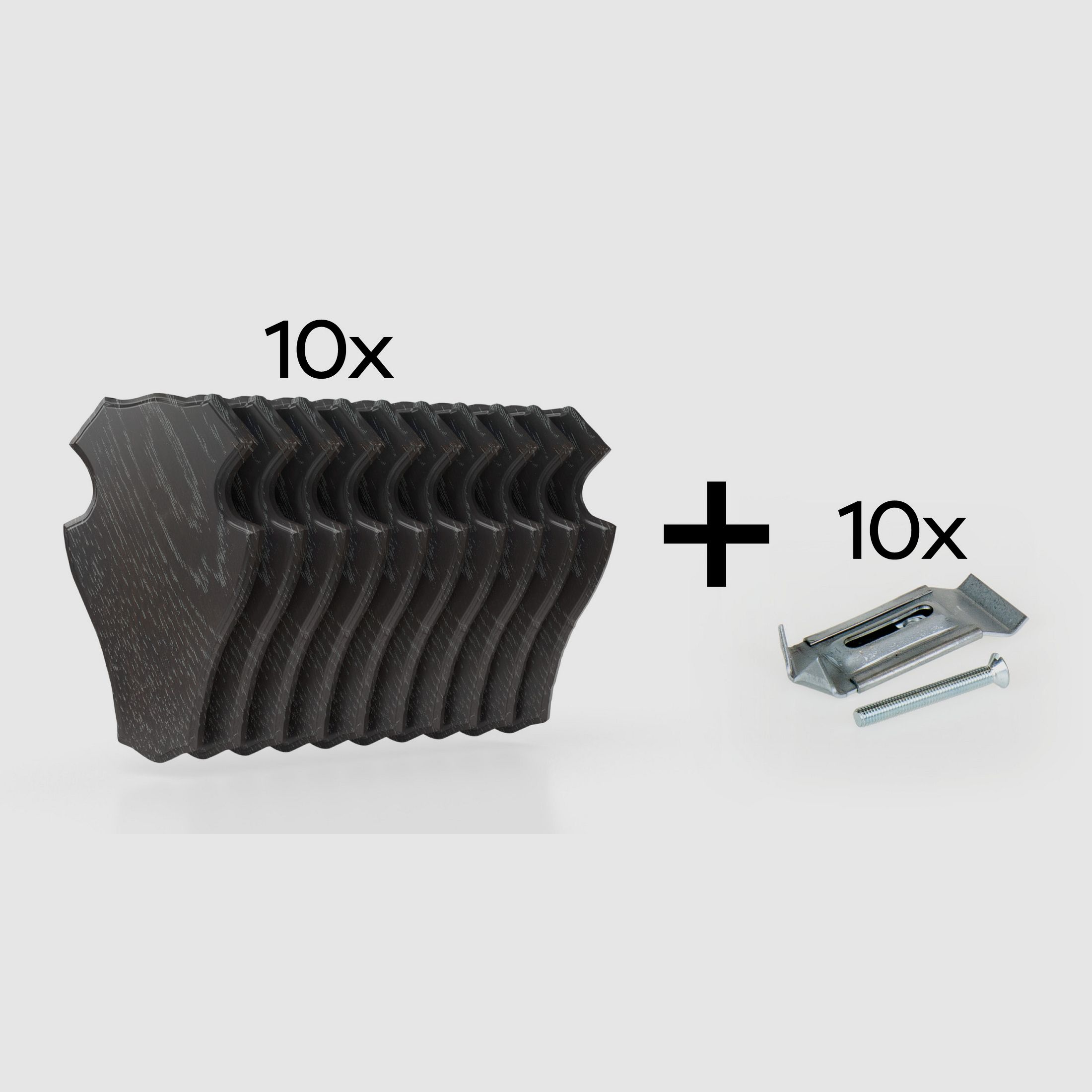 10x Tablica Sarny Dąb 1 22x13 ciemny