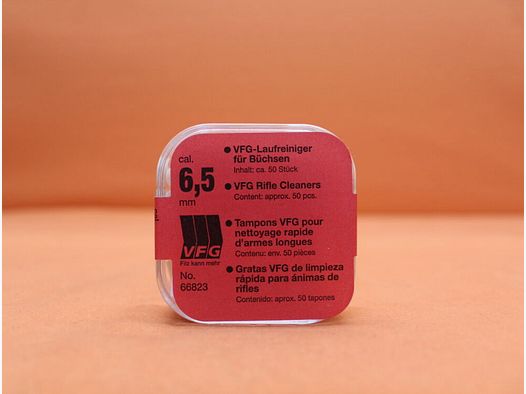 VFG. VFG pulitore per canne 6,5mm (66823) 50 pz. feltro speciale assorbente