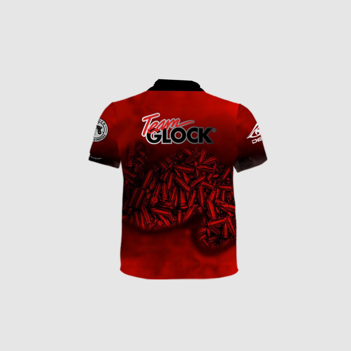 DED Team Glock T-Shirt Rot, Größe: M, Benutzerdefinierter Name: Kein Name, Bekleidungsart: Regulär (Herren), Bild 2 von 3