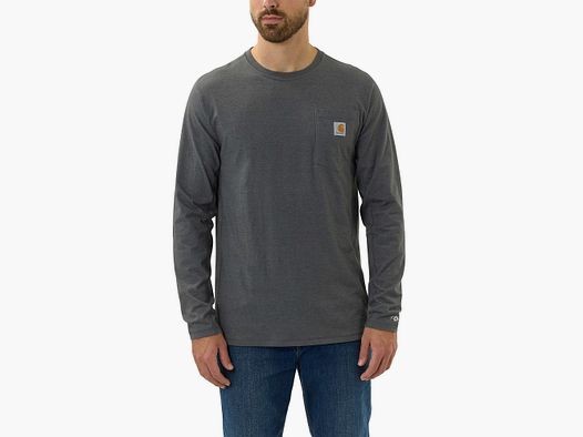 Carhartt Force Pocket Long Sleeve T-Shirt Uomo Carbon Heather S